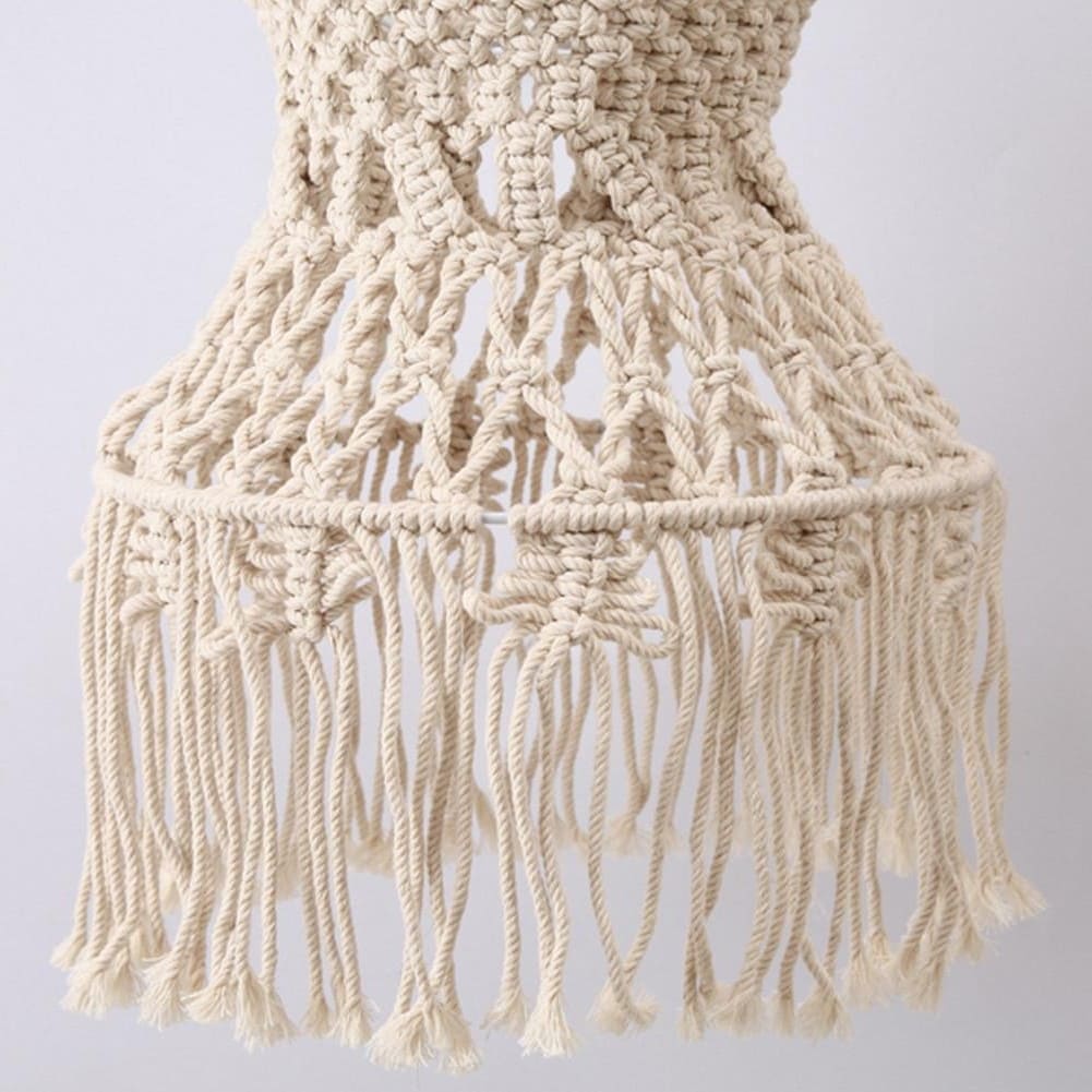 Abat-Jour Macramé Suspension Macramé Éclatante