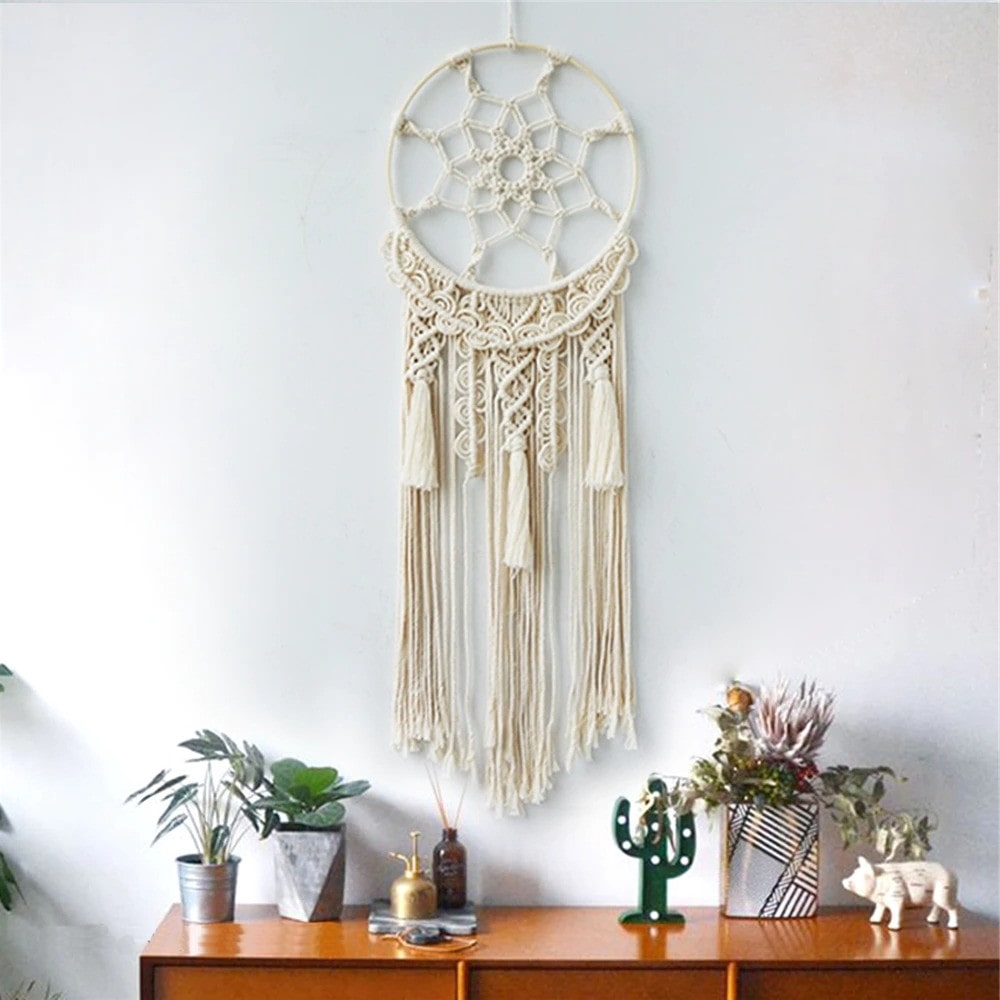 Attrape Rêves Macramé Capteur de Rêves Macramé Élégance