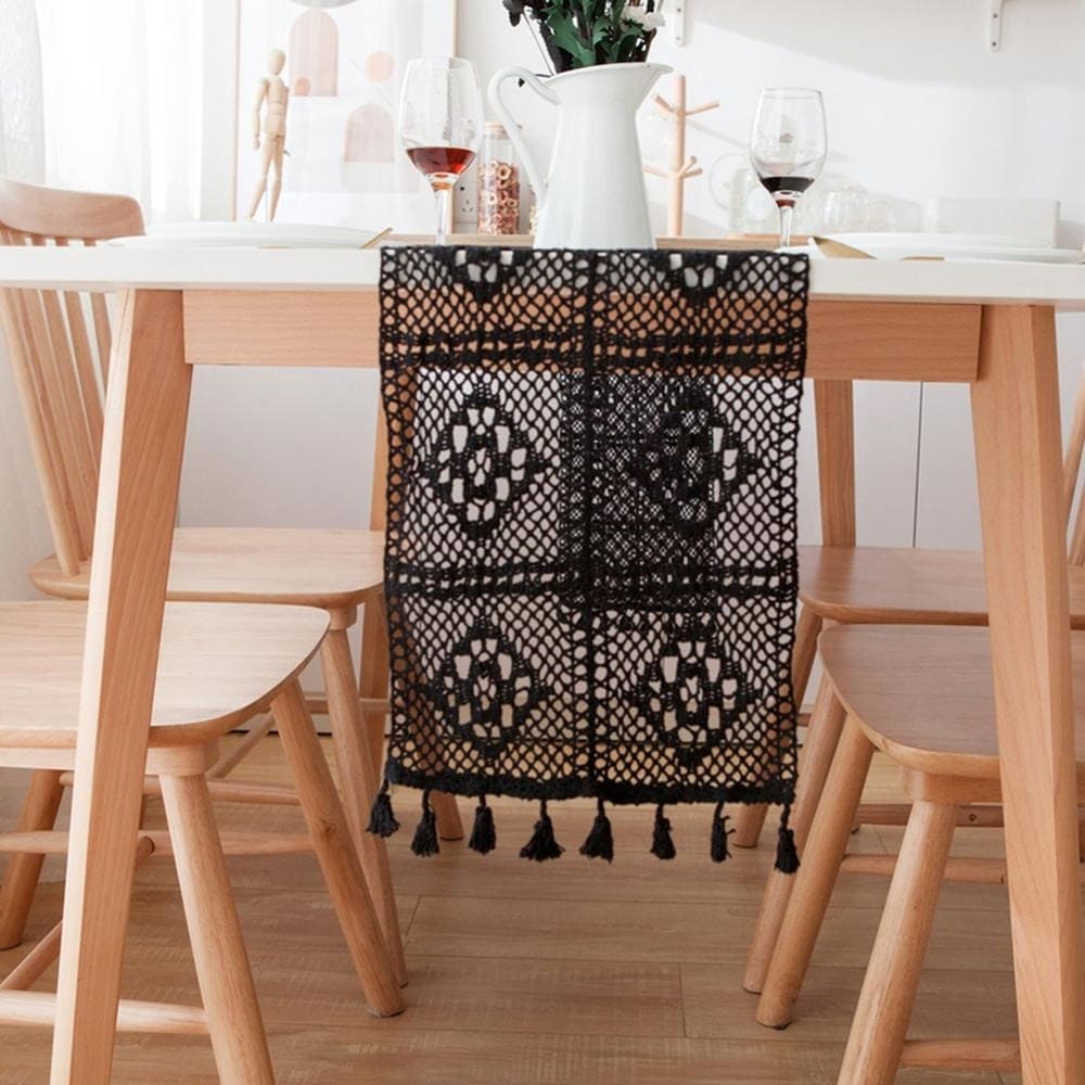 Chemin de Table Chemin de Table en Dentelle Macramé Élégance