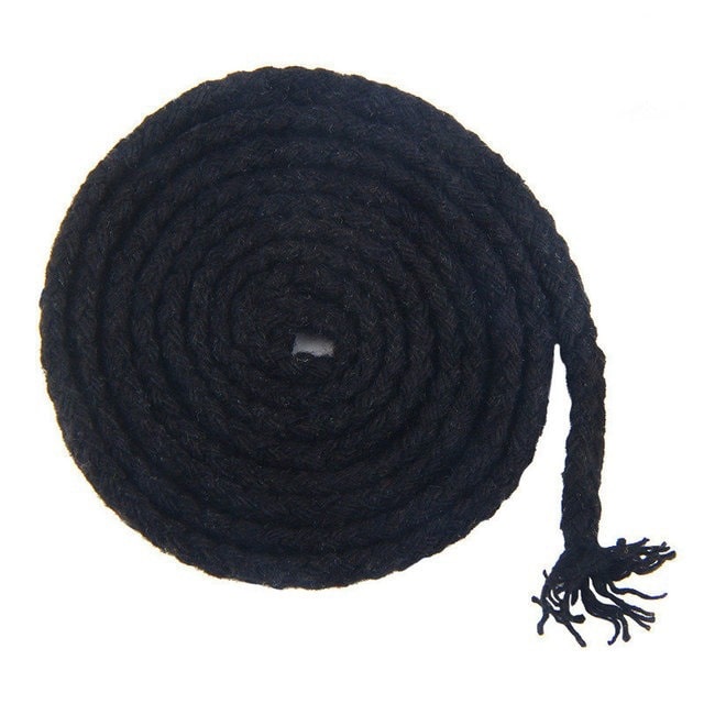 Corde Macramé Corde Macramé noire de 5 mm - 20 m d’élégance artisanale