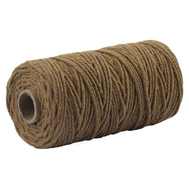 Corde Macramé Corde Macramé Premium 3 mm Marron - Rouleau de 100 m
