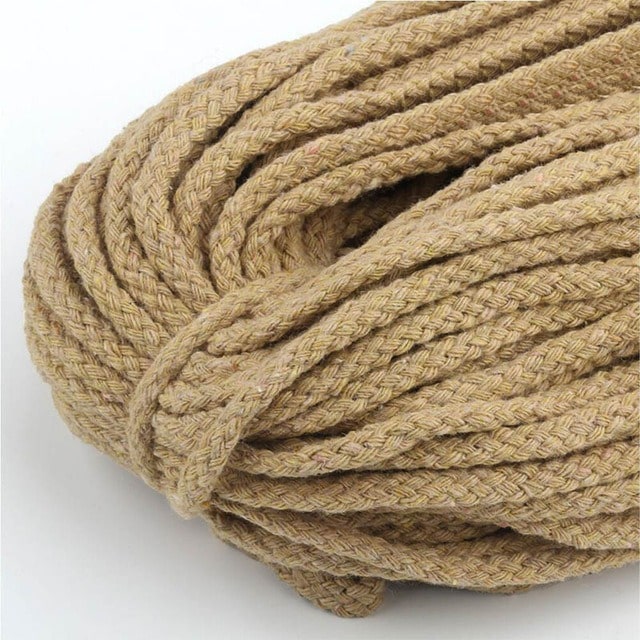 Corde Macramé Fil Macramé beige premium 5mm - 30 mètres