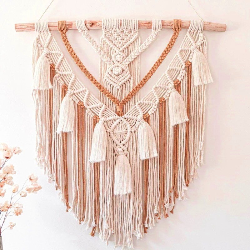 Macramé Mural Macramé Mural Bicolore Élite