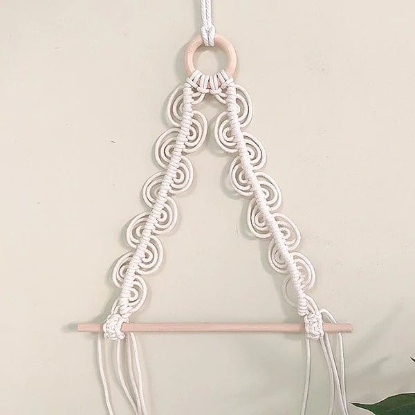 Porte-Papier Macramé Porte-rouleau WC en Macramé artisanal