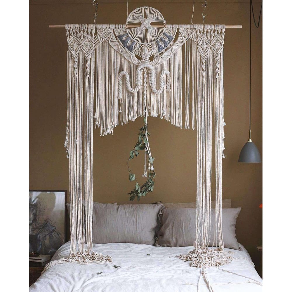 Rideau Macramé Arche de Mariage en Macramé Élégance