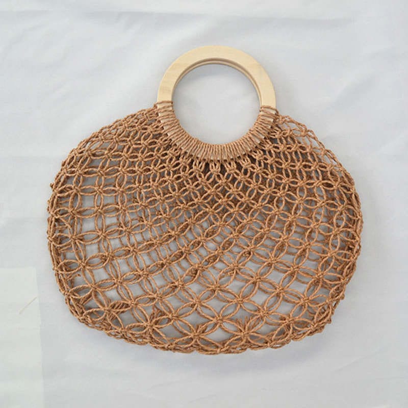 Sac Macramé Sac rond en Macramé Éclat