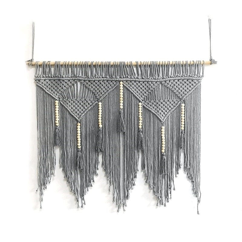 Tête de lit macramé Tête de Lit Macramé Chic en Coton et Corde Naturelle