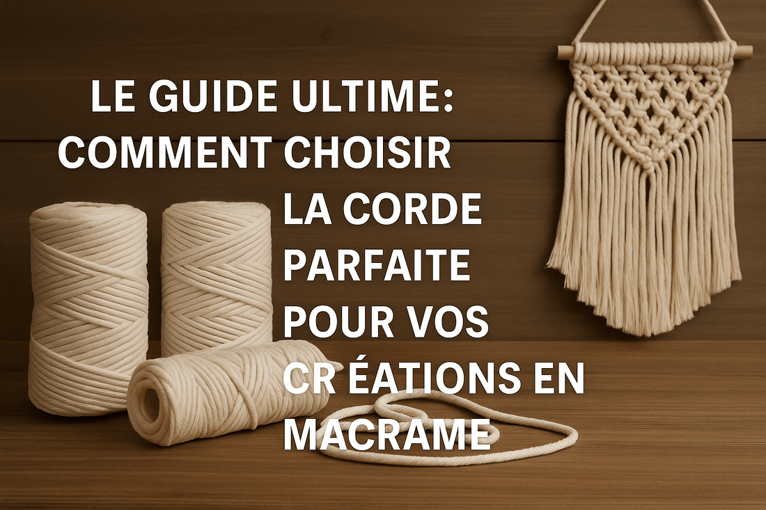 Le Guide Ultime : Comment Choisir la Corde Parfaite pour Vos Créations en Macramé