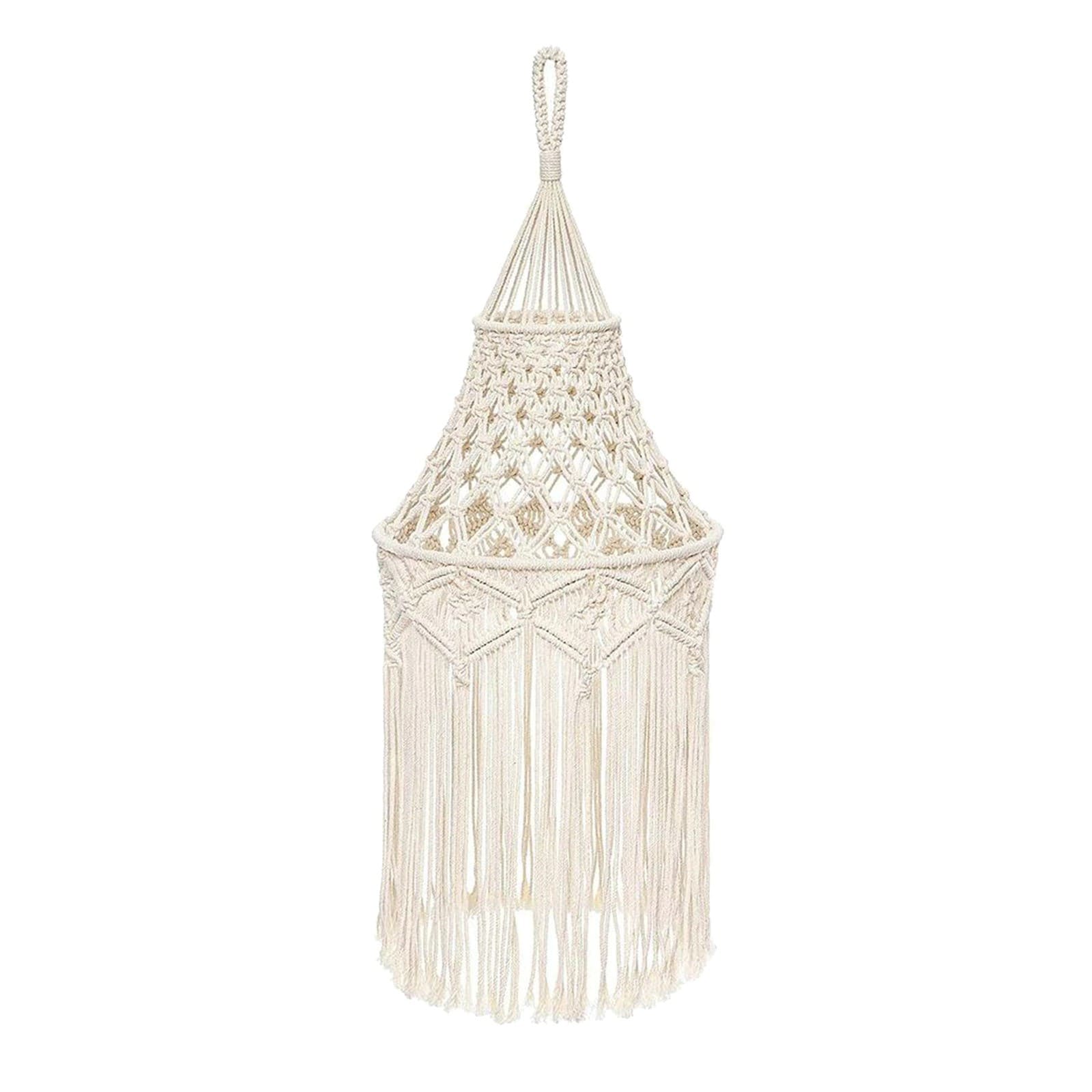 Abat-Jour Macramé Luminaires Bohèmes en Macramé Éclatant
