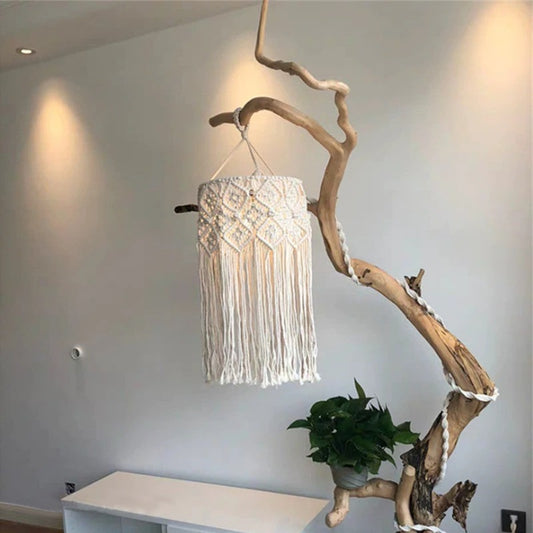 Abat-Jour Macramé Suspension Macramé Éclatante