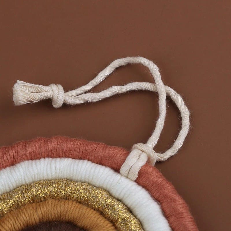 Arc-en-ciel macramé Chambre Bébé : Magie du Macramé