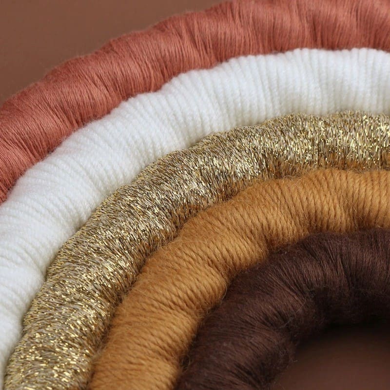 Arc-en-ciel macramé Chambre Bébé : Magie du Macramé