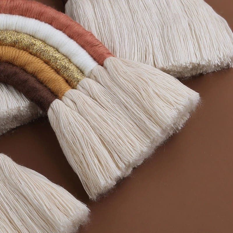 Arc-en-ciel macramé Chambre Bébé : Magie du Macramé