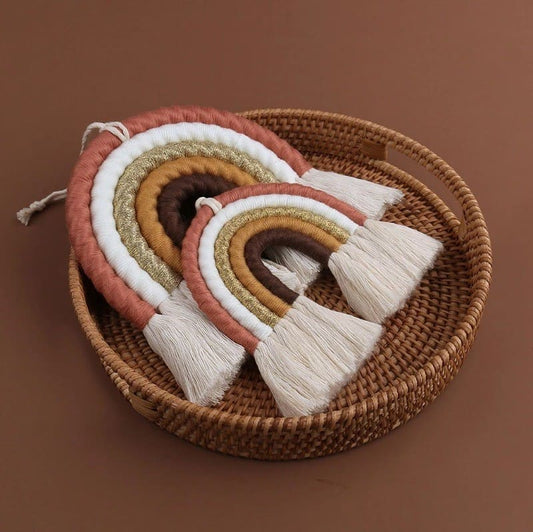 Arc-en-ciel macramé Chambre Bébé : Magie du Macramé