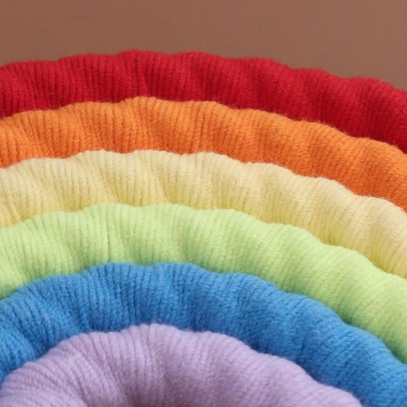 Arc-en-ciel macramé Coton Macramé : L'Arc-en-Ciel Éclatant