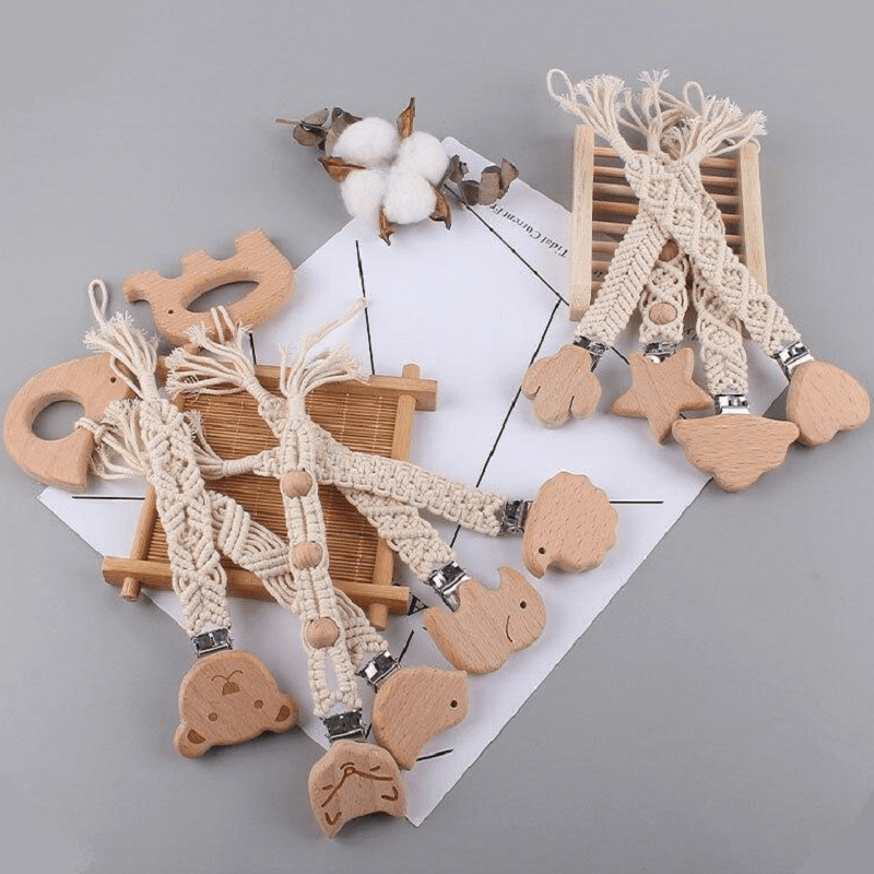 Attache Tétine Macramé Attache-tétine Macramé Élégance