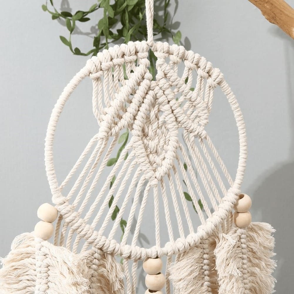 Attrape Rêves Macramé Attrape-Rêve Unique en Macramé Artisanale
