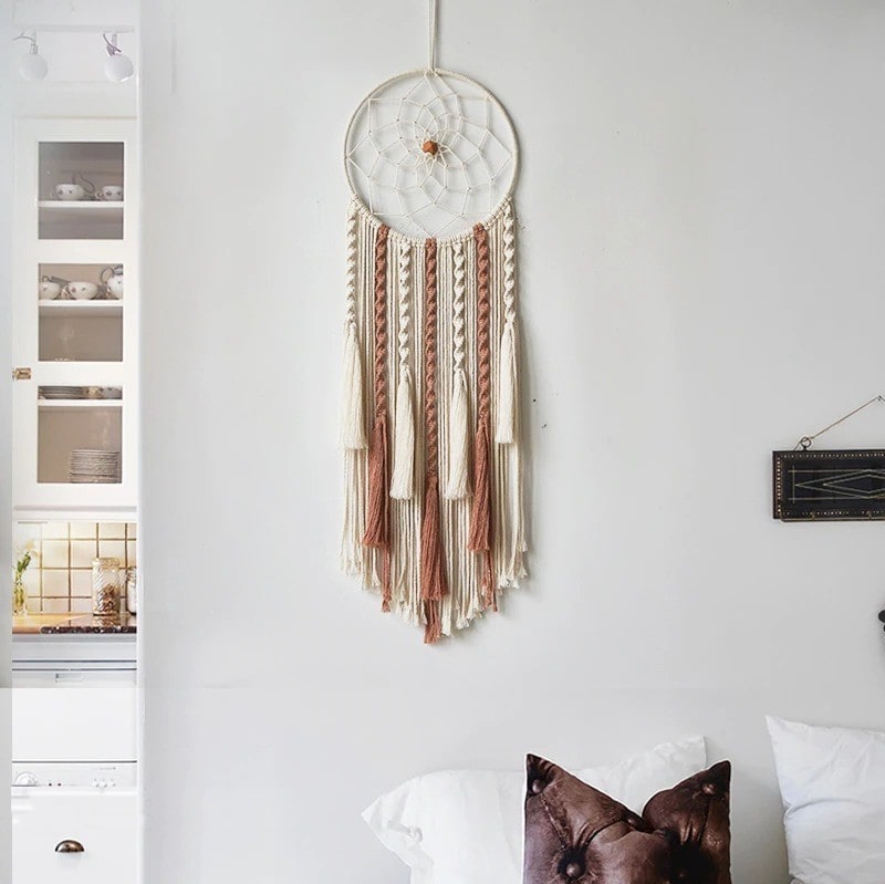 Attrape Rêves Macramé Attrape-Rêves Bohème en Macramé Artisanale