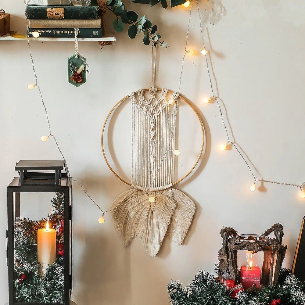 Attrape Rêves Macramé Attrape-Rêves en Macramé Crocheté