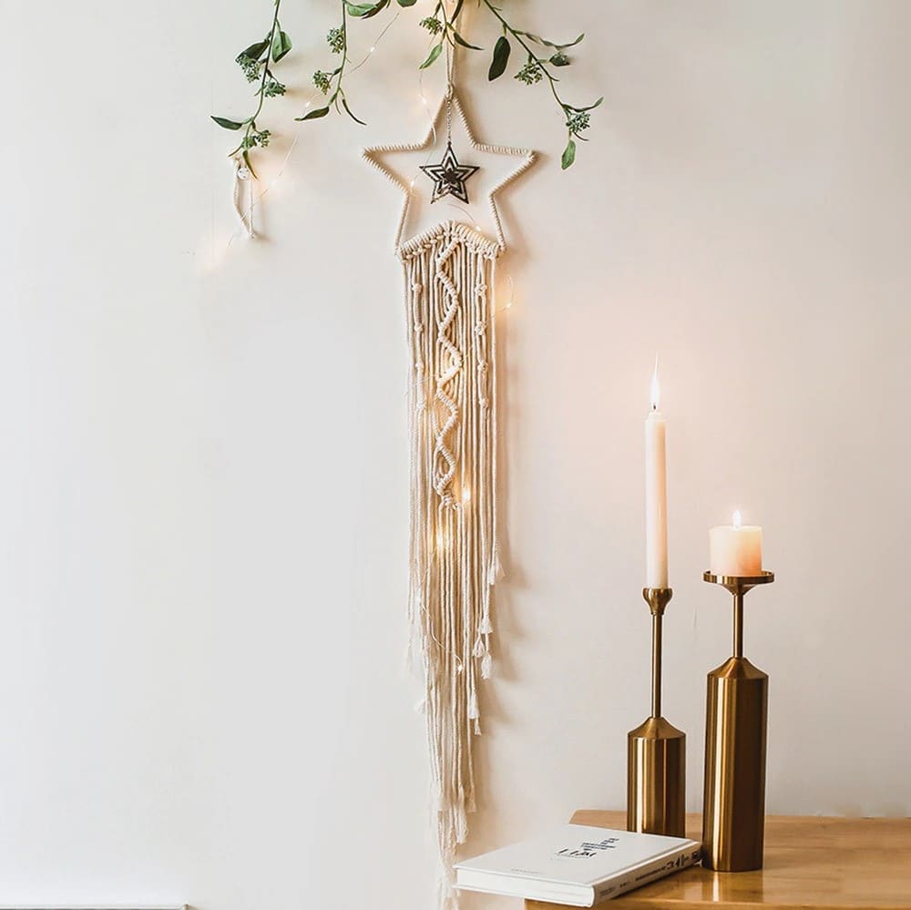 Attrape Rêves Macramé Attrape-Rêves Étoile en Macramé by Maison Macramé