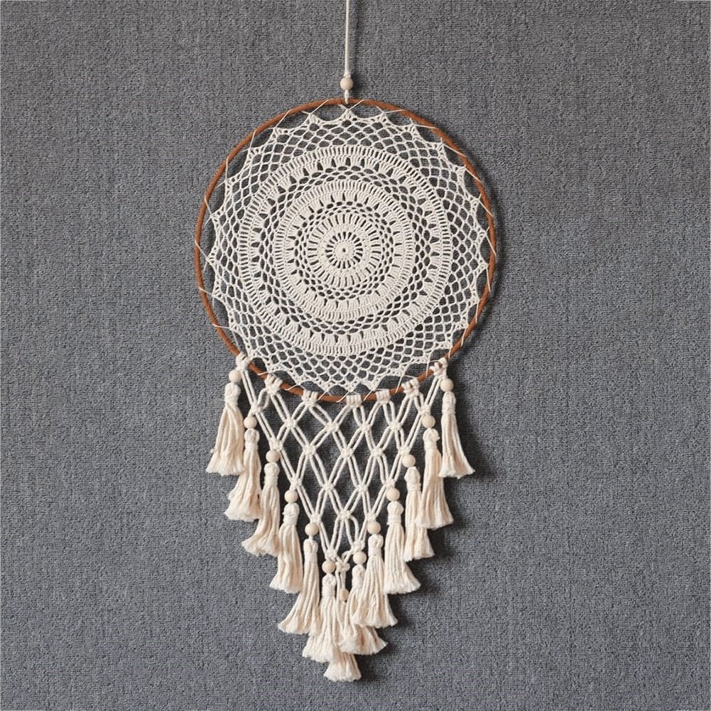 Attrape Rêves Macramé Attrape-Rêves Indien en Macramé Élégant
