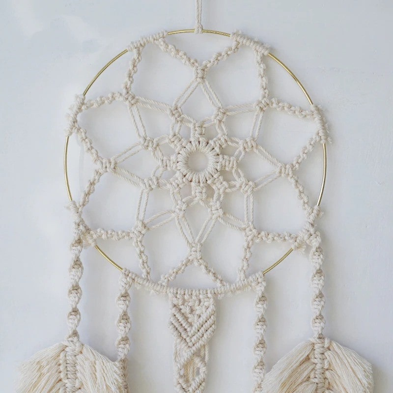 Attrape Rêves Macramé Attrape-Rêves Mandala en Macramé Artisanale