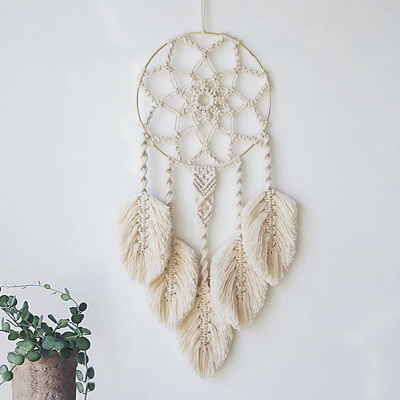 Attrape Rêves Macramé Attrape-Rêves Mandala en Macramé Artisanale