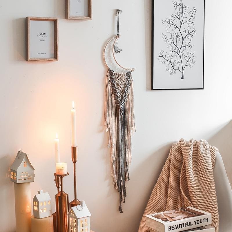 Attrape Rêves Macramé Attrape-Rêves Muraux en Macramé Élégant