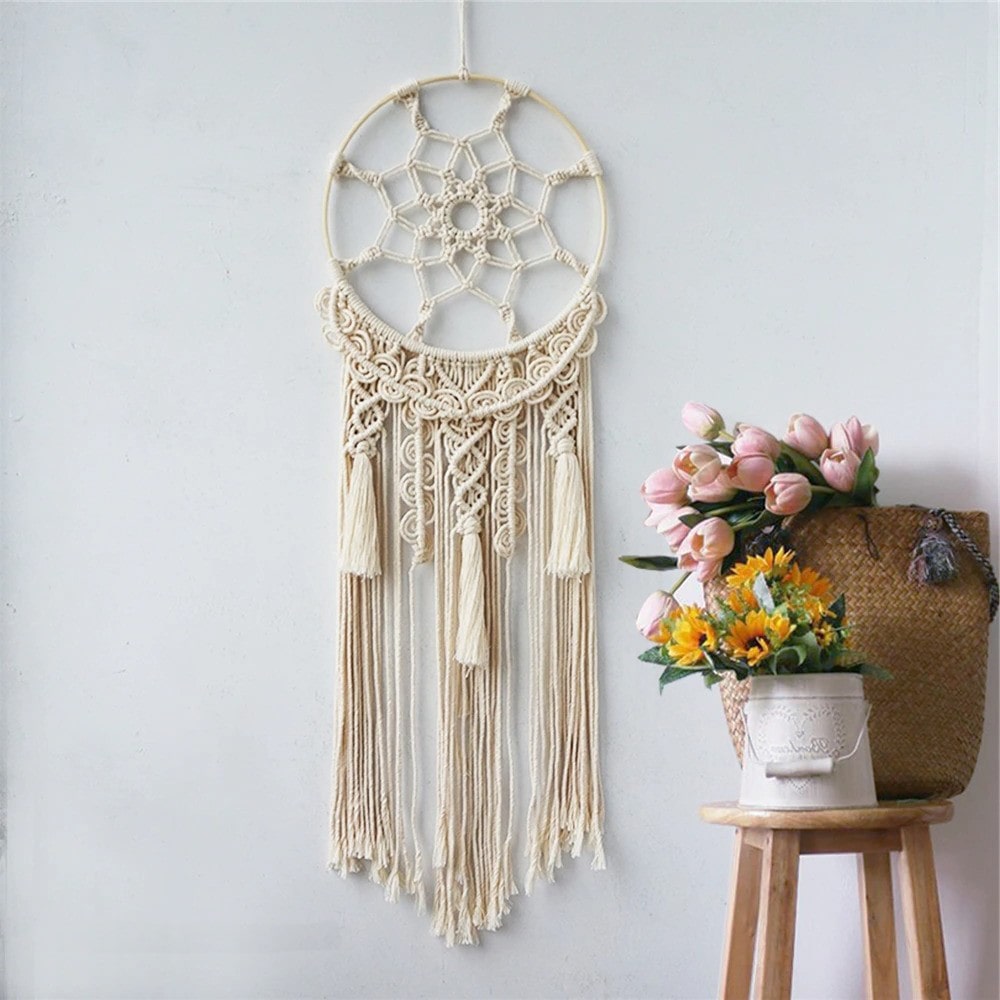 Attrape Rêves Macramé Capteur de Rêves Macramé Élégance