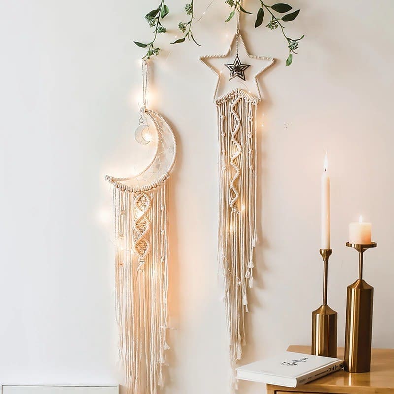 Attrape Rêves Macramé Ensemble de 2 attrapes rêves en Macramé de la marque Maison Macramé