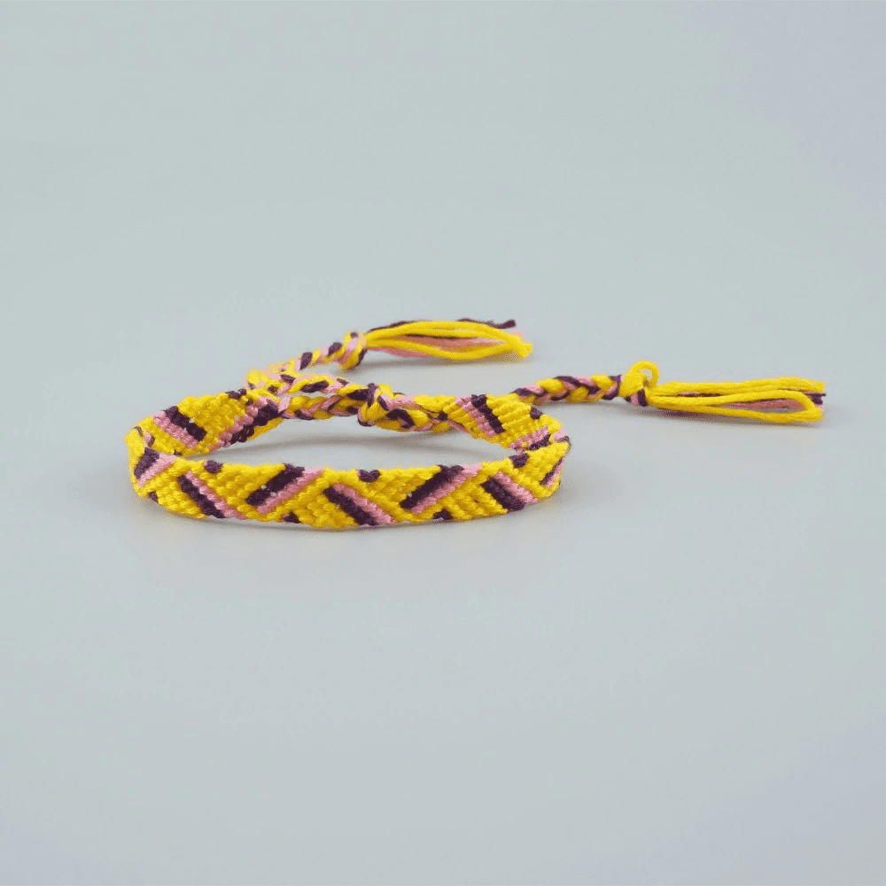 Bracelet Macramé Bracelet Bohème en Macramé Éclatant