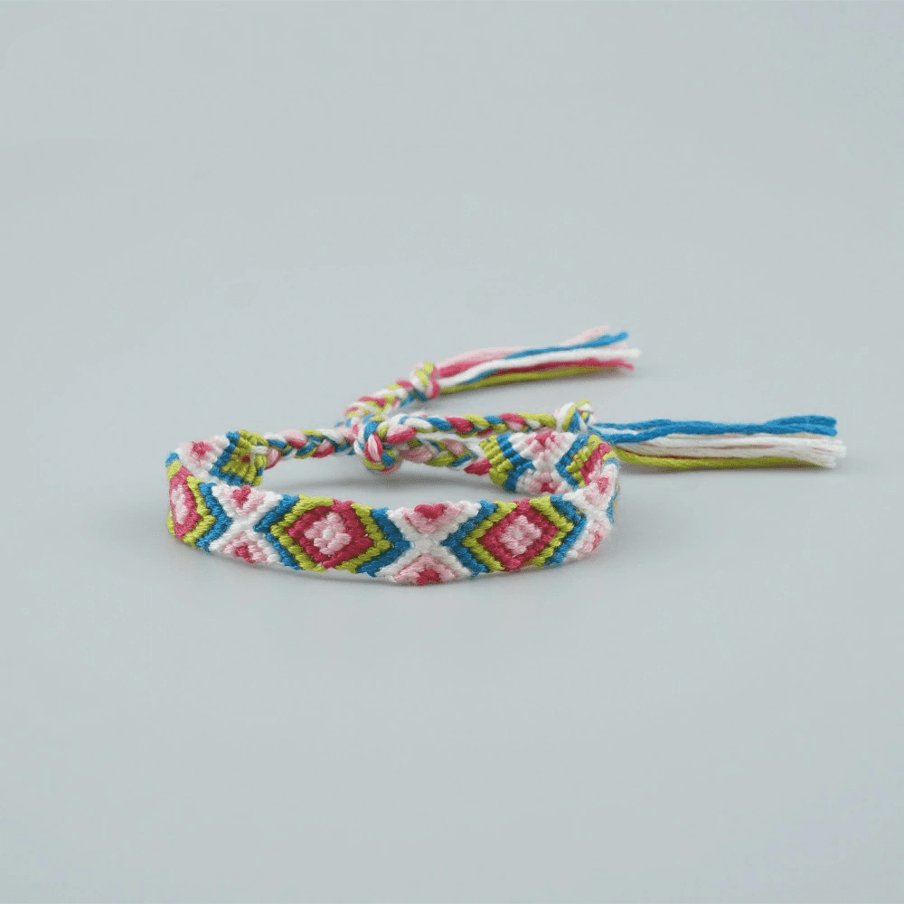 Bracelet Macramé Bracelet Bohème en Macramé Éclatant