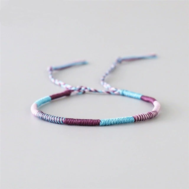 Bracelet Macramé Bracelet d'Amitié Macramé Éclatant