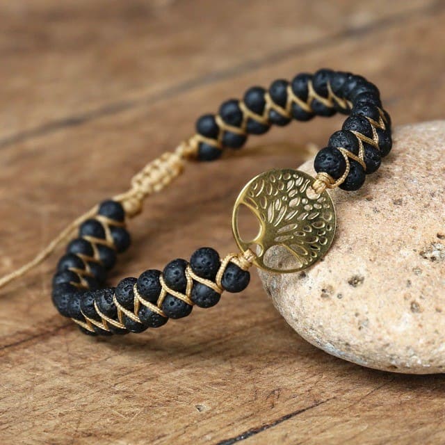 Bracelet Macramé Bracelet Macramé Arbre de Vie Éternel