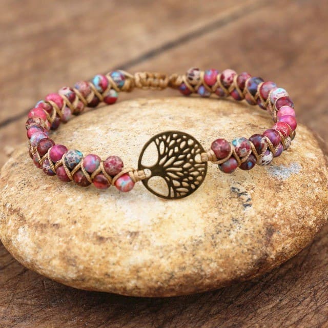 Bracelet Macramé Bracelet Macramé Arbre de Vie Éternel