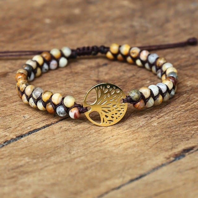Bracelet Macramé Bracelet Macramé Arbre de Vie Éternel