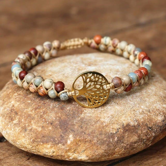 Bracelet Macramé Bracelet Macramé Arbre de Vie Éternel