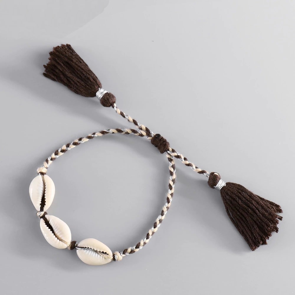 Bracelet Macramé Bracelet Macramé Océane avec Coquillage