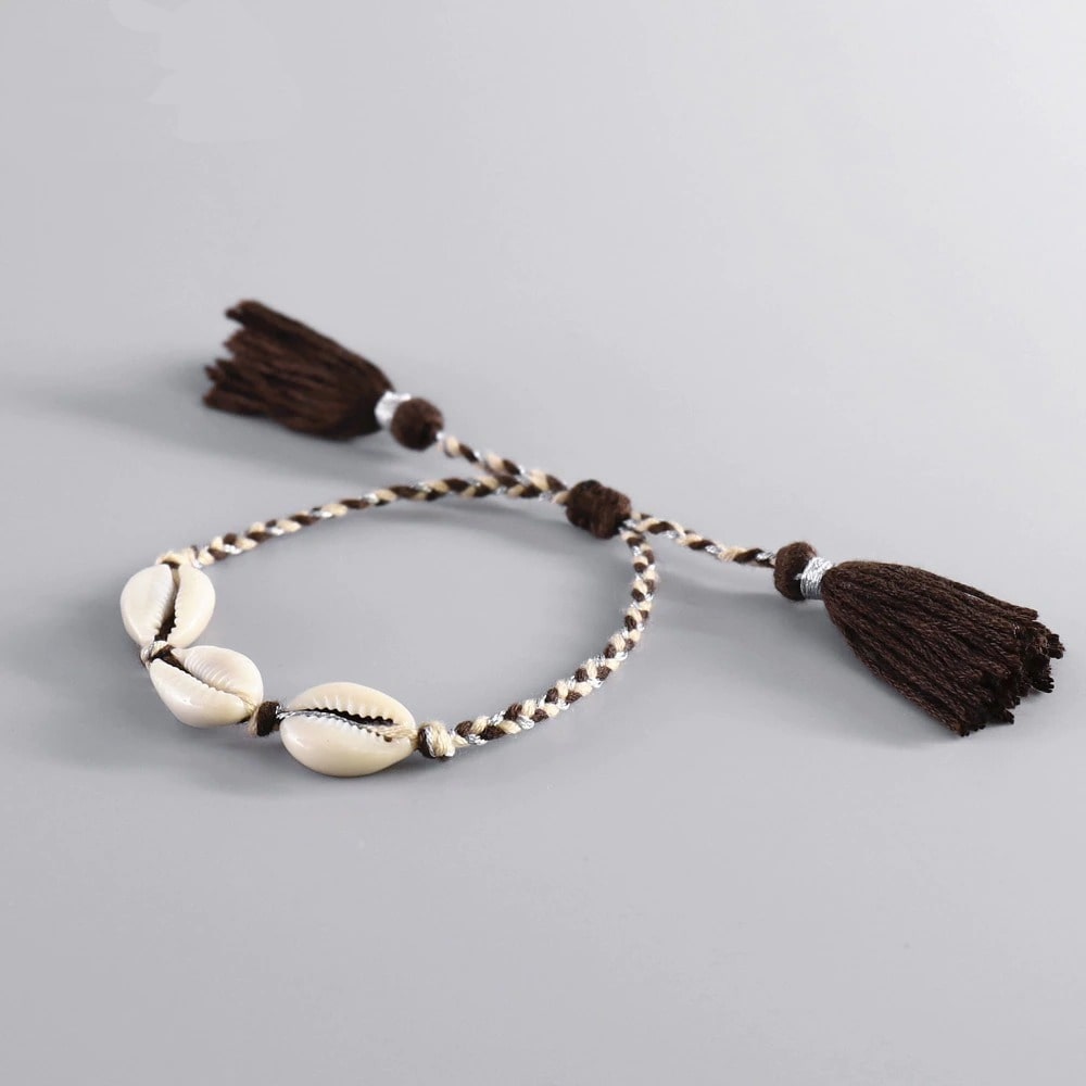 Bracelet Macramé Bracelet Macramé Océane avec Coquillage