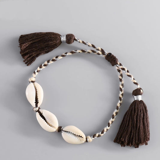 Bracelet Macramé Bracelet Macramé Océane avec Coquillage