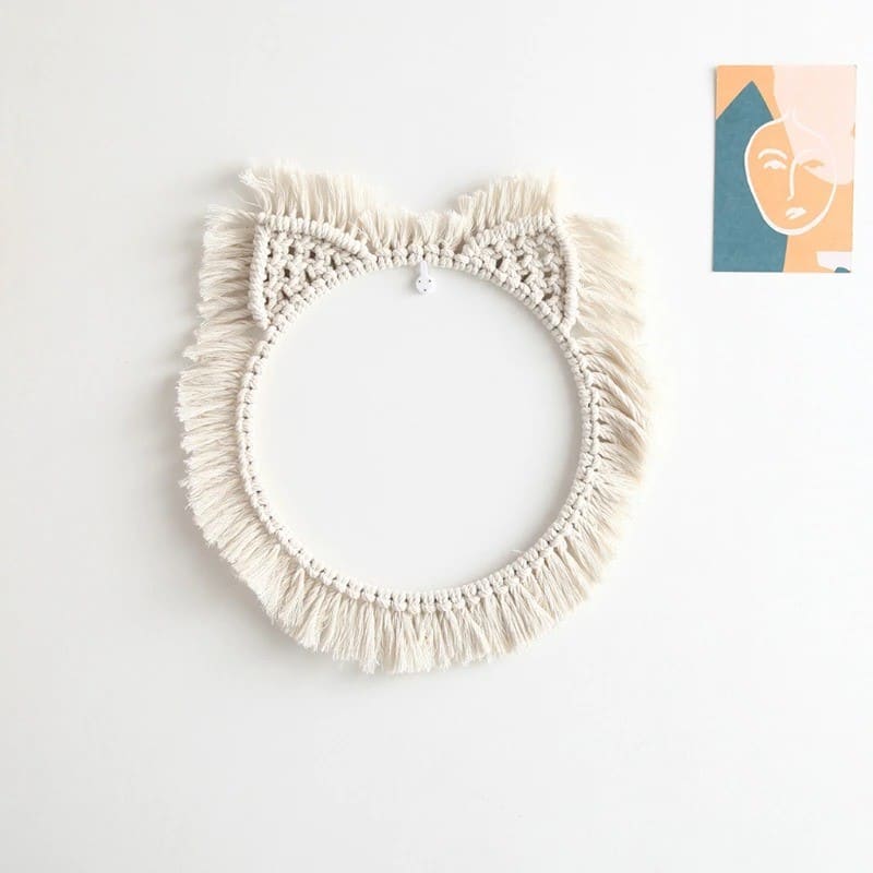 Cadre Macramé Miroir en Macramé Élégance