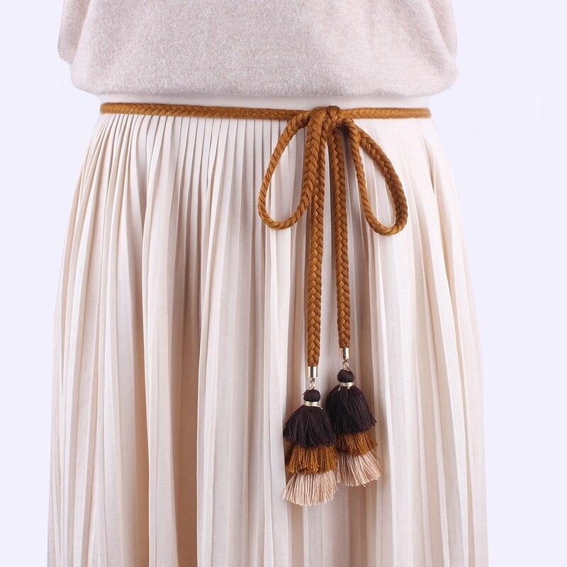 Ceinture Macramé Ceinture en Macramé avec Pampilles Chic