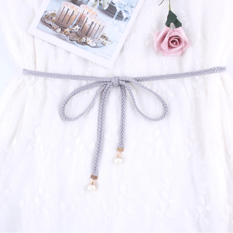 Ceinture Macramé Ceinture en Macramé avec perles élégantes