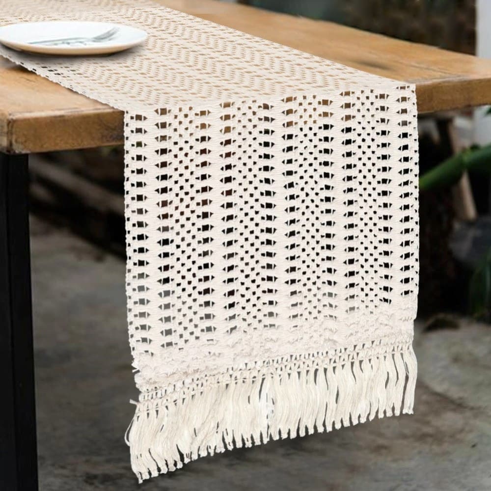 Chemin de Table Chemin de Table Macramé Élégance