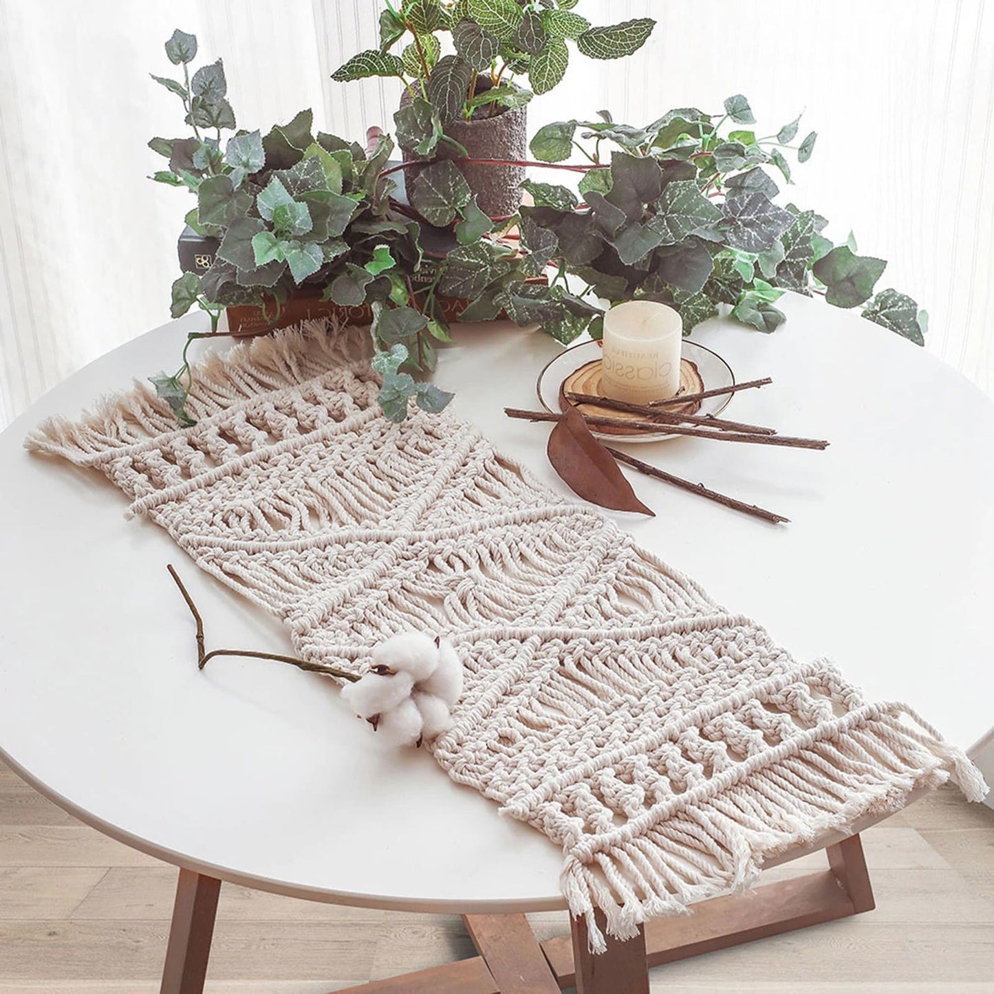 Chemin de Table Chemin de Table Macramé Élégance