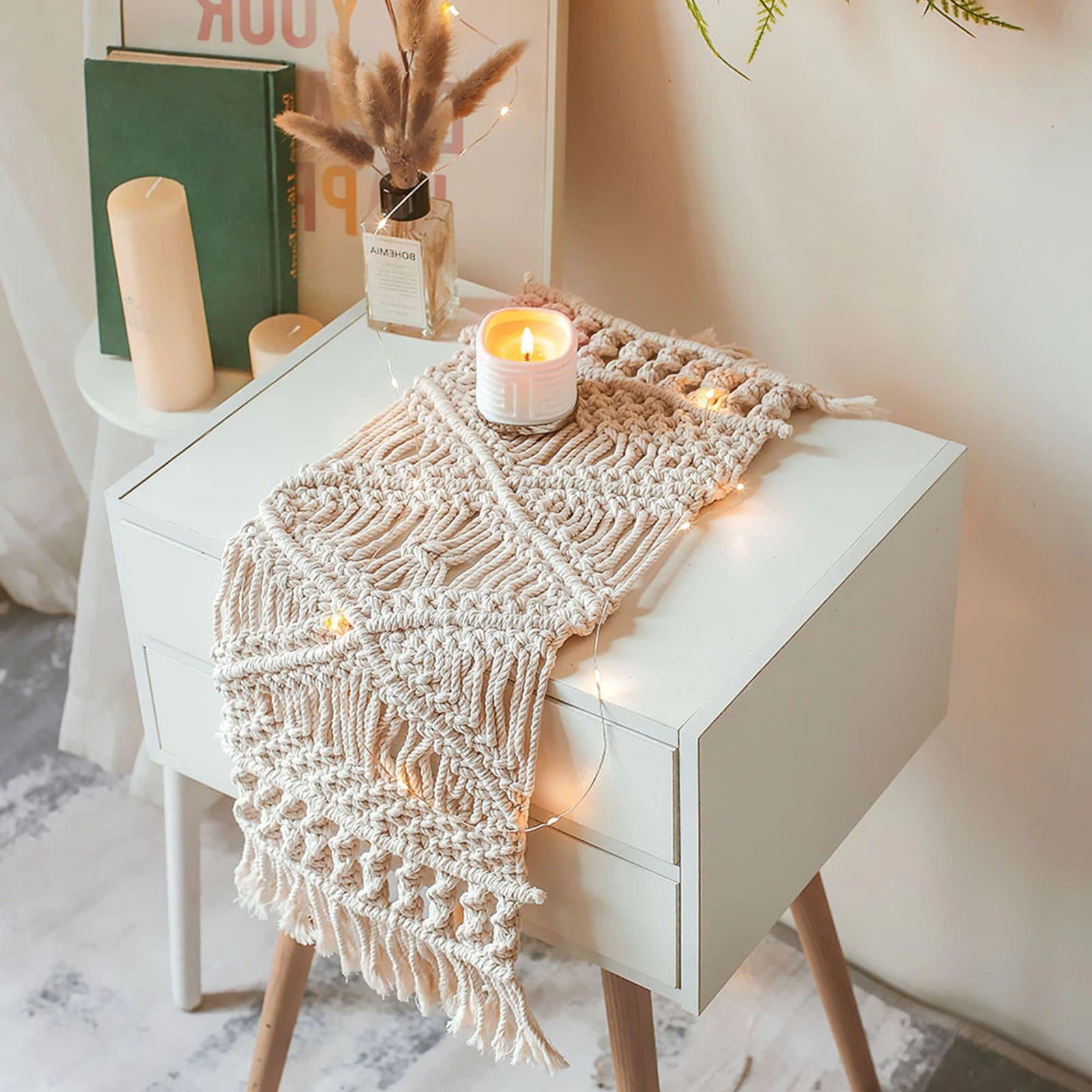 Chemin de Table Chemin de Table Macramé Élégance