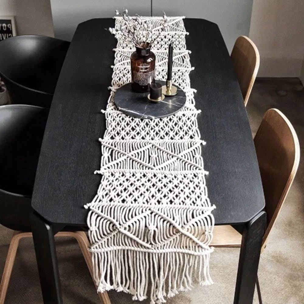 Chemin de Table Chemin de table Macramé pour un mariage d'exception