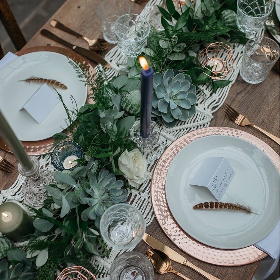 Chemin de Table Chemin de table Macramé pour un mariage d'exception