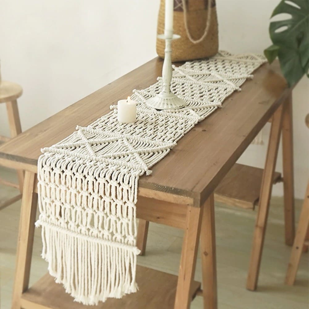 Chemin de Table Chemin de table Macramé pour un mariage d'exception