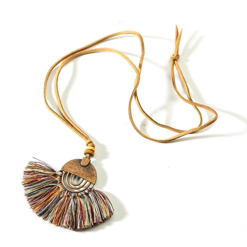 Collier Macramé Collier Bohème en Macramé Éclatant